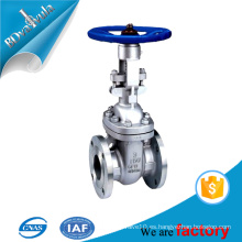 ANSI b16.5 válvula de puerta de acero fundido para la industria de aceite de agua con rueda de mano
